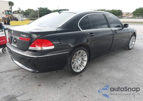 2005 BMW 745Li from USA, damaged, VIN WBAGN63585DS60511